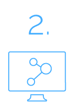 Step 2 computer screen with connector icon representing Connect to Smart Ads app